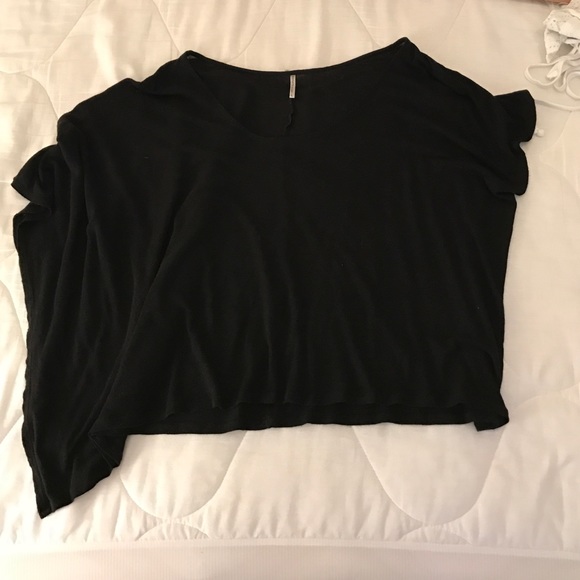 Black off hem T-Shirt