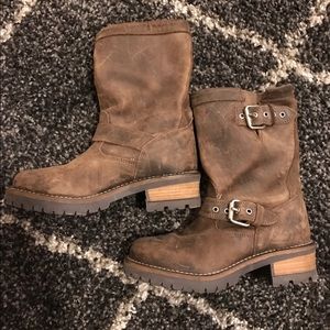 Women's Steve Madden Leather Engineer Boots