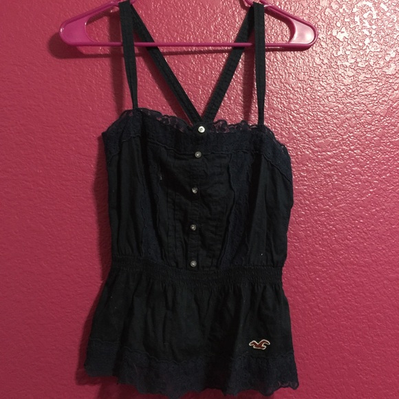 Navy Strappy Tank Top