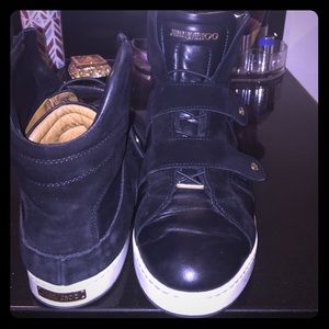 Jimmy choo black high top sneakers