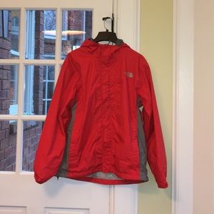 Red North Face Rain-resistant Jacket