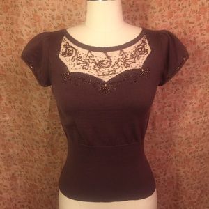 Anthropologie Moth Knit Top small