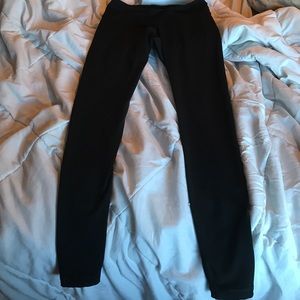 Plain Black Athletic Leggings