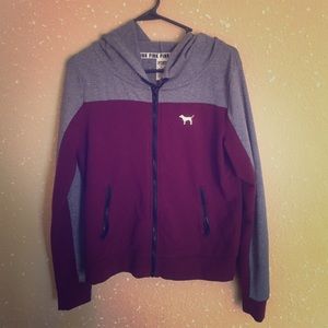 Victoria's Secret pink zip up hoodie
