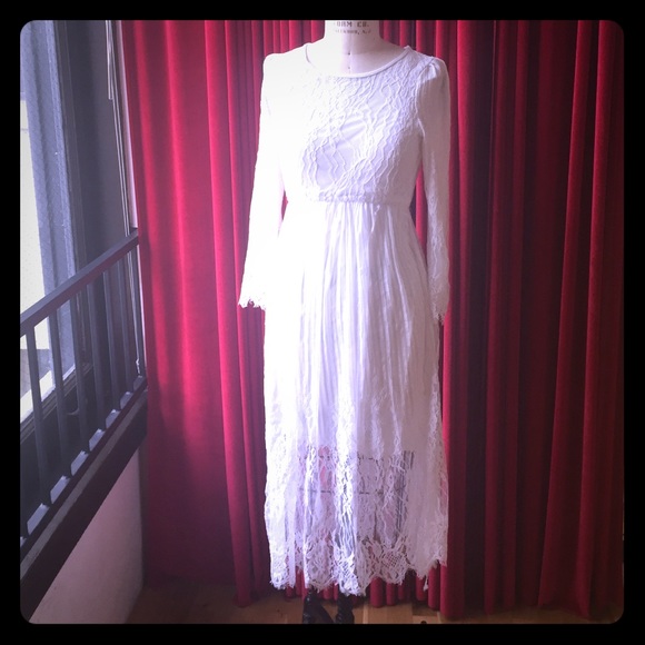 White summer dress or casual wedding dress