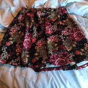 Floral circle skirt