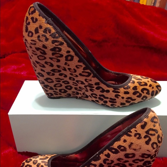Steve Madden Cheetah wedge heels