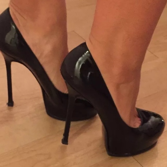 patent leather Yves Saint Laurent Tribute