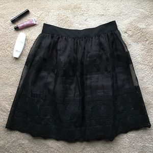 Black knee length skirt (NWT)