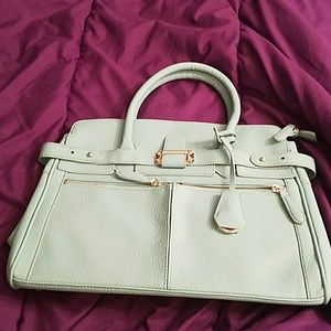 Mint green tote from Just Fab
