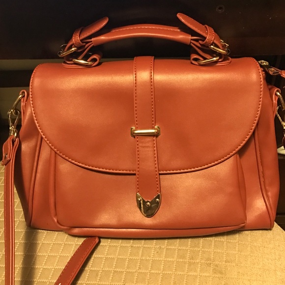 Burnt orange( dark rust ) cross body bag - Picture 1 of 4