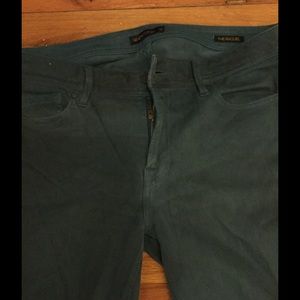 Genetic denim dark turquoise skinny leg jeans