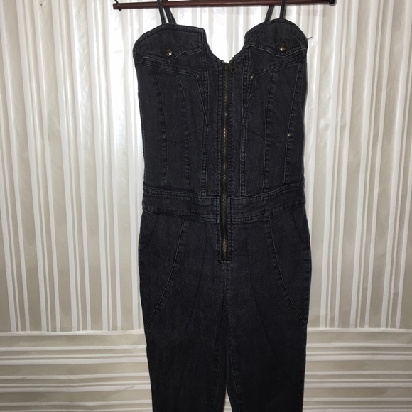 Diesel Black Jean Bodysuit XXS