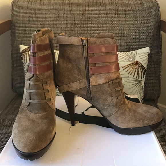 Olive (light army green) Stiletto Ankle Boots