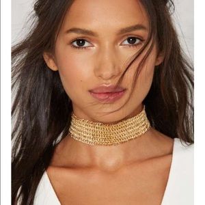 2 FOR $15 Gold rhinestone choker
