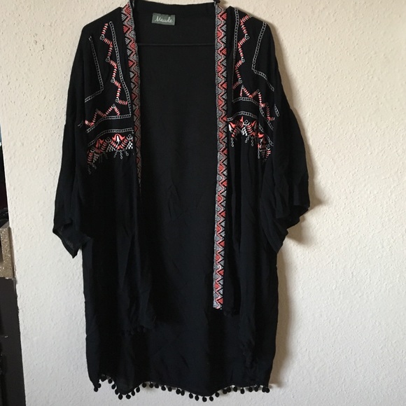 Black Maude gauze cardigan