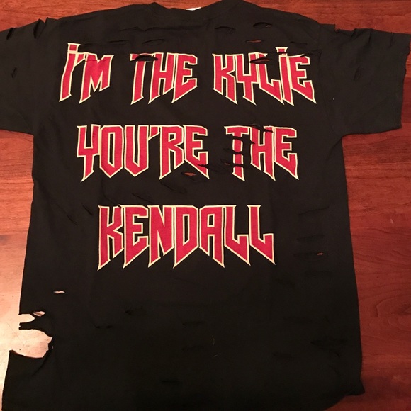 Authentic Kylie Jenner Distressed Tee