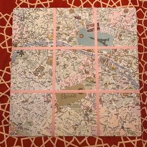 Map of Paris picture holder