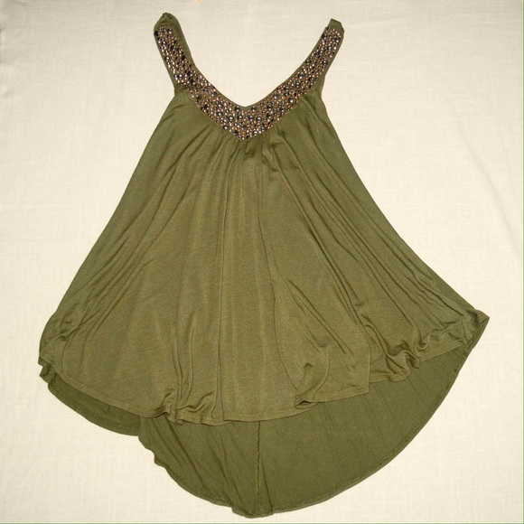 New Olive Swing Tank - Picture 1 of 3