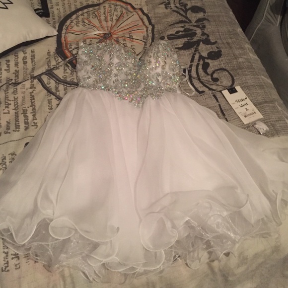 White sequence dress