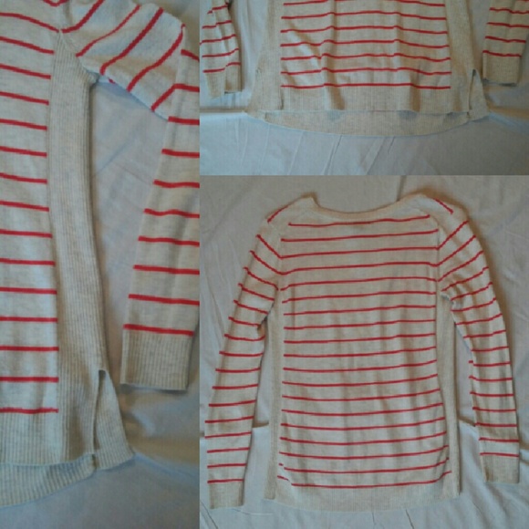 Gap Striped V-Neck Sweater - Picture 3 of 4