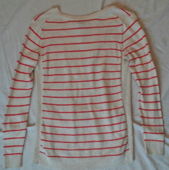 Gap Striped V-Neck Sweater - Picture 2 of 4