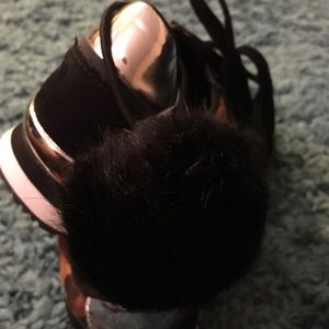 Charlotte Russe Shoes - Leopard/Black Sneakers + black Pom Pom hair tie Charlotte Russe Shoes - Leopard/Black Sneakers + black Pom Pom hair tie