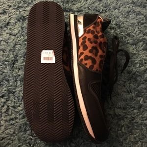 Charlotte Russe Shoes - Leopard/Black Sneakers + black Pom Pom hair tie Charlotte Russe Shoes - Leopard/Black Sneakers + black Pom Pom hair tie