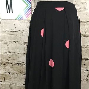 Lularoe Madison skirt size M Med polka dots