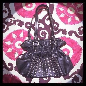 Black studded Kathy Purse