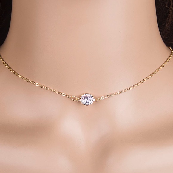 Rhinestone Choker - Picture 2 of 3