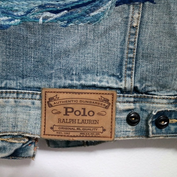 Polo Ralph Lauren Big Sur Embroidered Denim Jacket - Picture 4 of 4