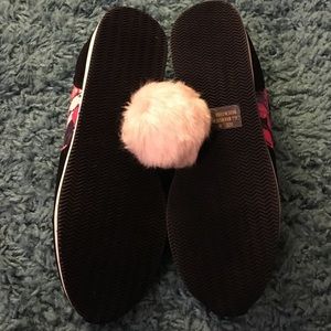 Charlotte Russe Shoes - Colorful Floral/Black Sneaker + Pom Pom hair tie Charlotte Russe Shoes - Colorful Floral/Black Sneaker + Pom Pom hair tie