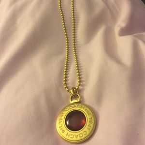 Coach gold tone necklace