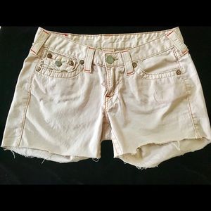 SALE! True Religion Joey 100% cotton Shorts Beige