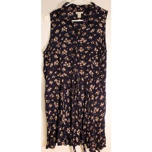 floral sleeveless dress