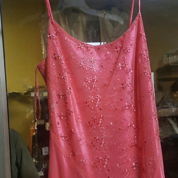 Coral formal dress