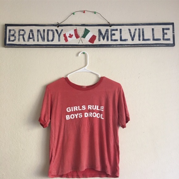 girls rule boys drool top