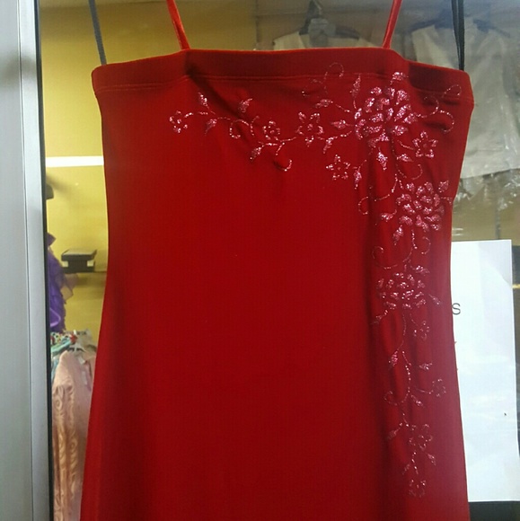 Red Velvet dress