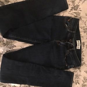 Girl Abercrombie blue jeans. Slim fit