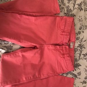 Girls peach Abercrombie jeans