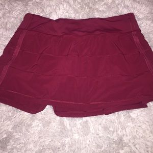 Maroon lululemon skort