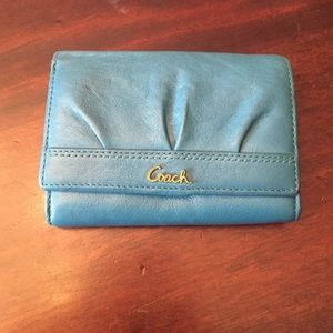 Blue coach wallet