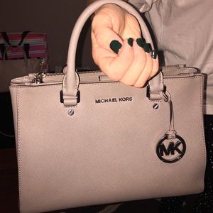 Authentic taupe Michael Kors handbag