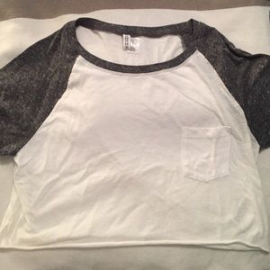 H&M Crop Top Baseball Tee