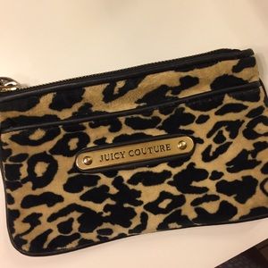 juicy couture cheetah zip wallet