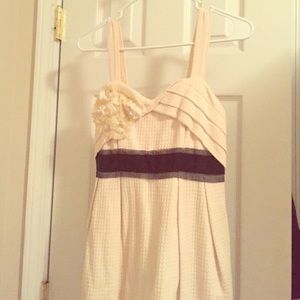 PRICE LOWERED! Anthropologie cream colored dress
