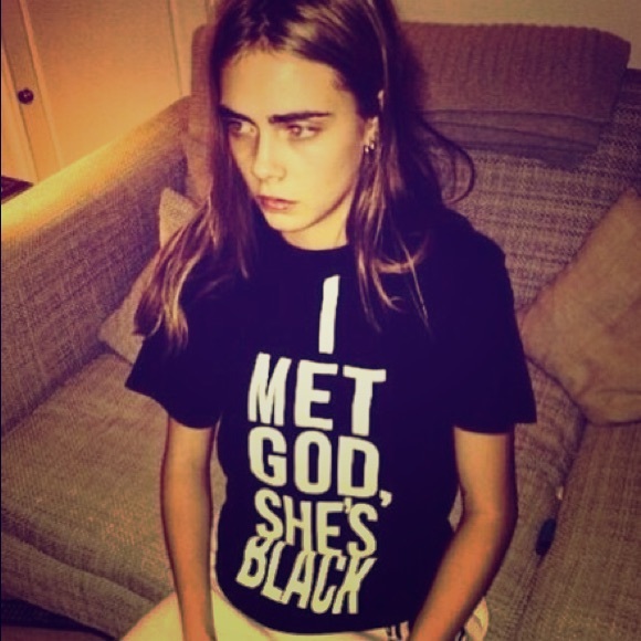 I Met God, She's Black tee