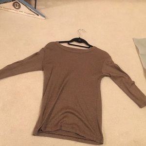 Michael Stars 3/4 length sleeve olive color top