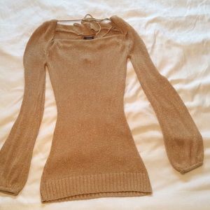Sparkling gold sweater